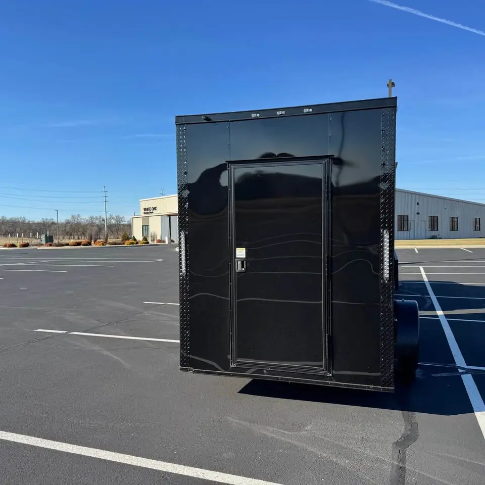 2026 southern made 6x12 enclosed vendor trailer black 2026 southern made 6x12 enclosed vendor trailer black