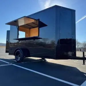 2026 southern made 6x12 enclosed vendor trailer black