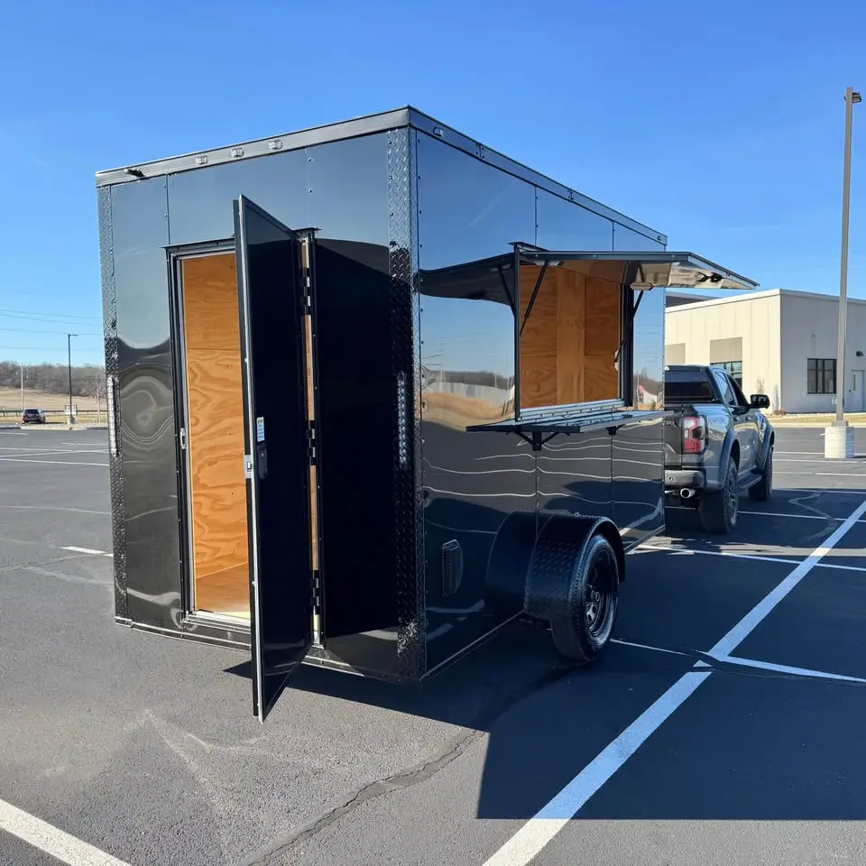 2026 southern made 6x12 enclosed vendor trailer black 2026 southern made 6x12 enclosed vendor trailer black