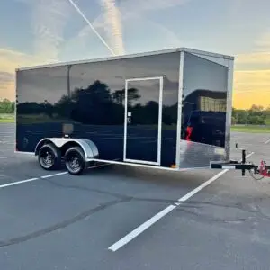 2026 southern made 7x16 enclosed cargo trailer black chrome